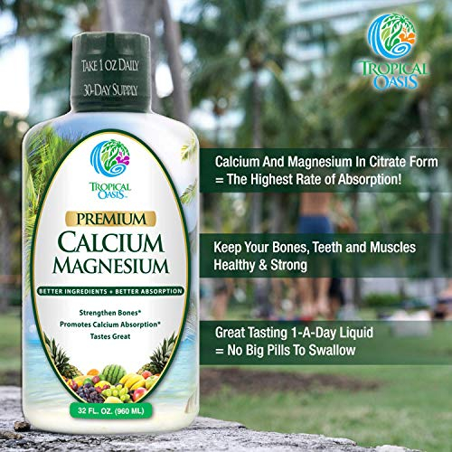 Foto 4 pulgar | Suplemento Tropical Oasis Liquid Calcio Magnesio 480 Ml - Venta Internacional.