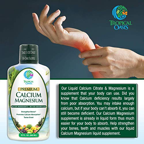 Foto 5 pulgar | Suplemento Tropical Oasis Liquid Calcio Magnesio 480 Ml - Venta Internacional.