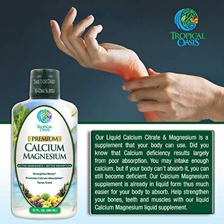 Foto 4 | Suplemento Tropical Oasis Liquid Calcio Magnesio 480 Ml - Venta Internacional.