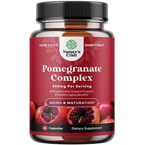 Foto 2 pulgar | Suplemento De Extracto De Granada En Cápsulas Antioxidantes De 500 Mg - Venta Internacional.
