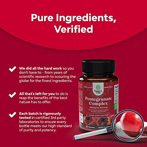 Foto 6 pulgar | Suplemento De Extracto De Granada En Cápsulas Antioxidantes De 500 Mg - Venta Internacional.