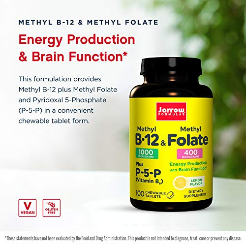 Foto 4 pulgar | Metil B-12 y Folato de Metilo Jarrow Formulas 100 Tabletas Masticables - Venta Internacional