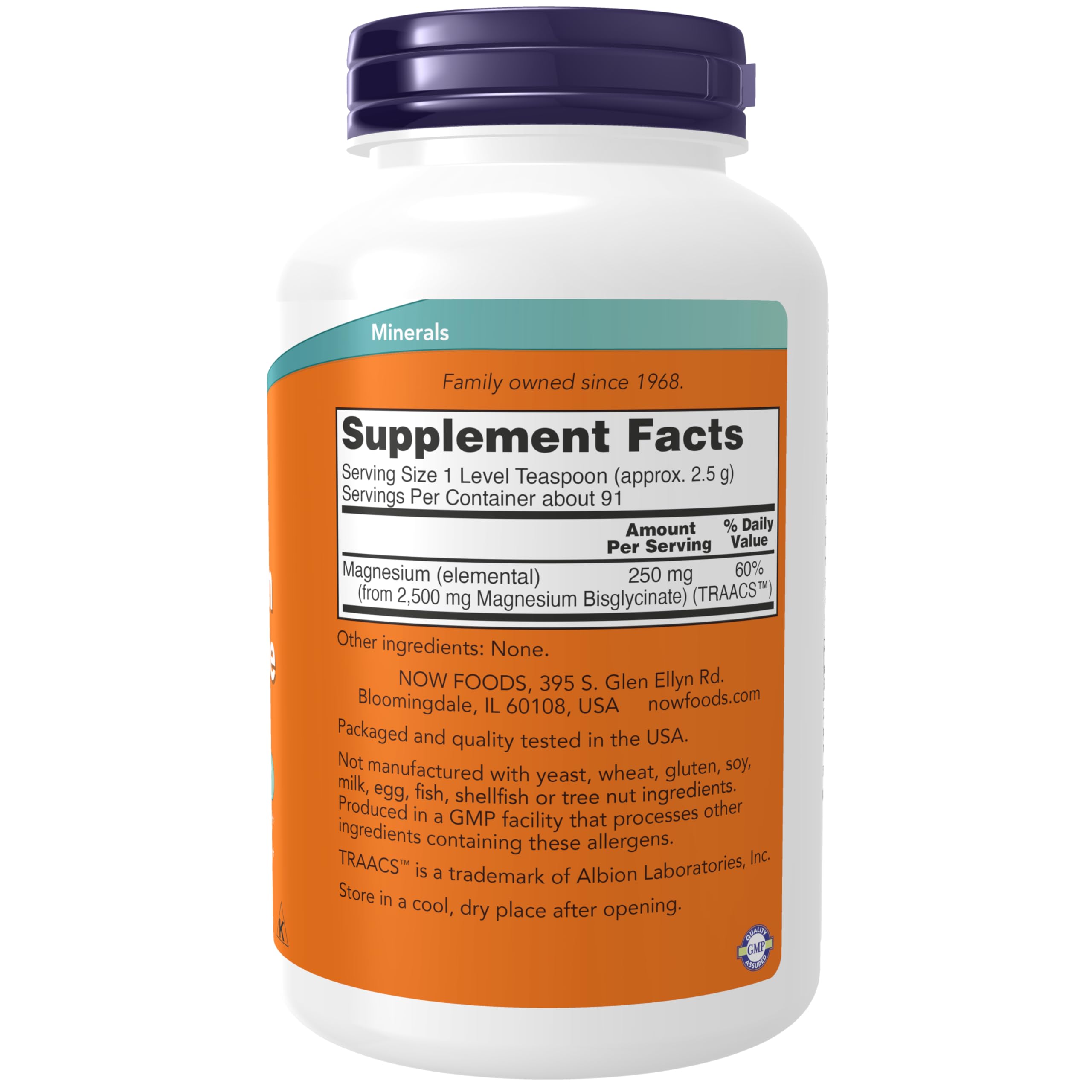 Foto 2 | Supplement Now Bisglicinato De Magnesio En Polvo 240 Ml - Venta Internacional.