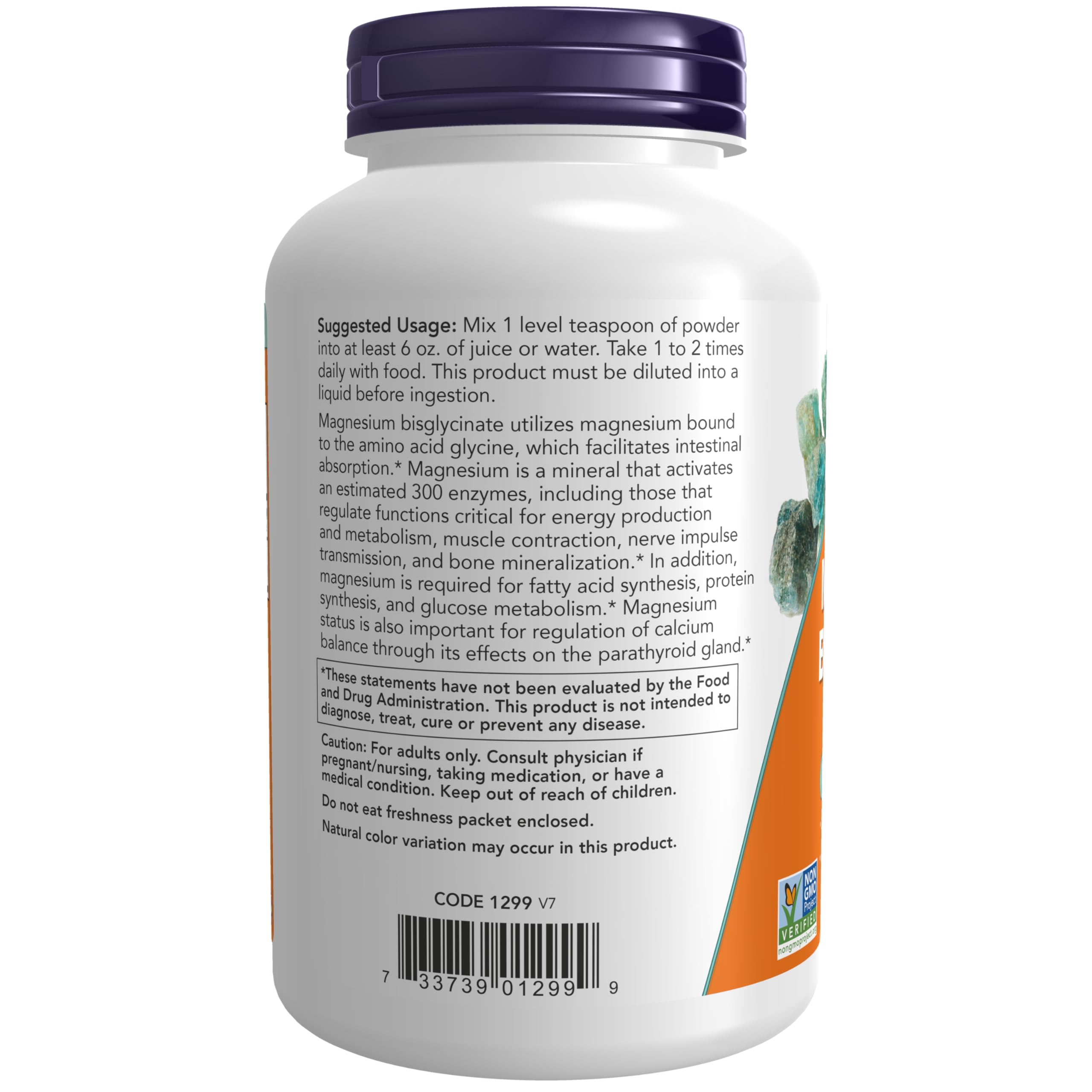 Foto 4 pulgar | Supplement Now Bisglicinato De Magnesio En Polvo 240 Ml - Venta Internacional.