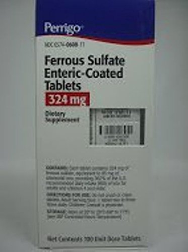 Foto 2 pulgar | Suplemento De Sulfato Ferroso Perrigo 324 Mg Con Recubrimiento Entérico 100  - Venta Internacional.