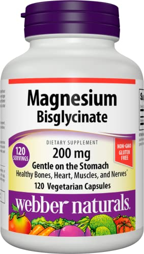 Foto 2 pulgar | Suplemento De Bisglicinato De Magnesio Webber Naturals 200 Mg 120  - Venta Internacional.