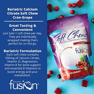 Foto 3 | Suplemento Bariatric Fusion, Arándano Y Uva, Calcio, 500 Mg - Venta Internacional.