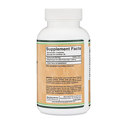 Foto 2 | Suplemento Double Wood Shilajit Pure Himalayan 120 Cápsulas - Venta Internacional.
