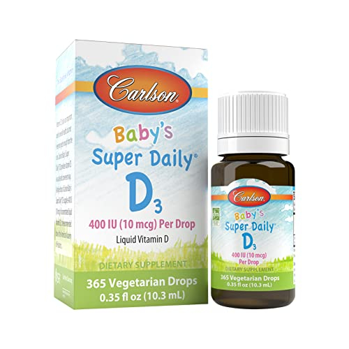 Foto 2 pulgar | Gotas De Vitamina D Carlson Baby's Super Daily D3 400 Ui Durante 1 Año - Venta Internacional.