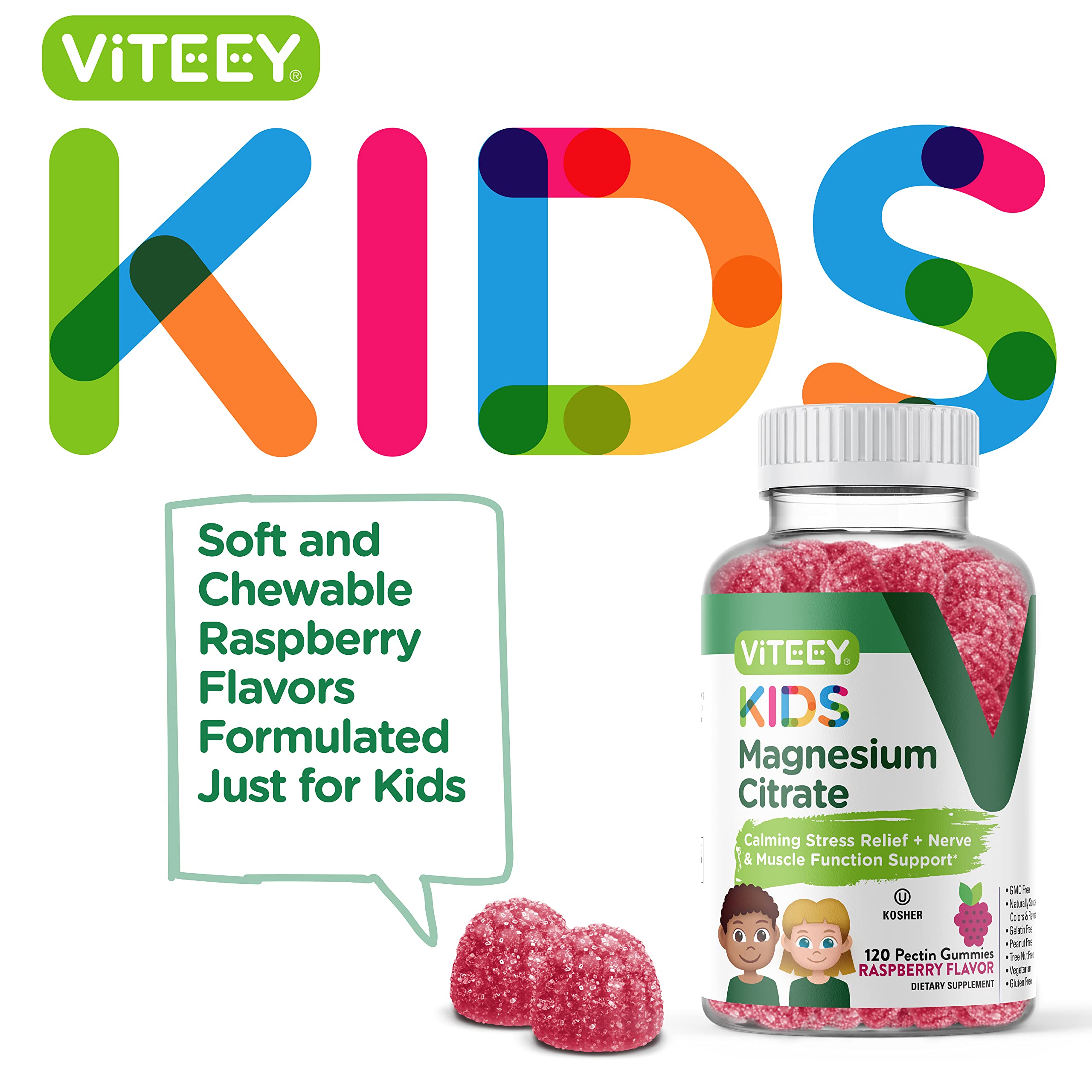 Foto 3 pulgar | [gomitas] Gomitas De Citrato De Magnesio Viteey Para Niños X120 - Venta Internacional.