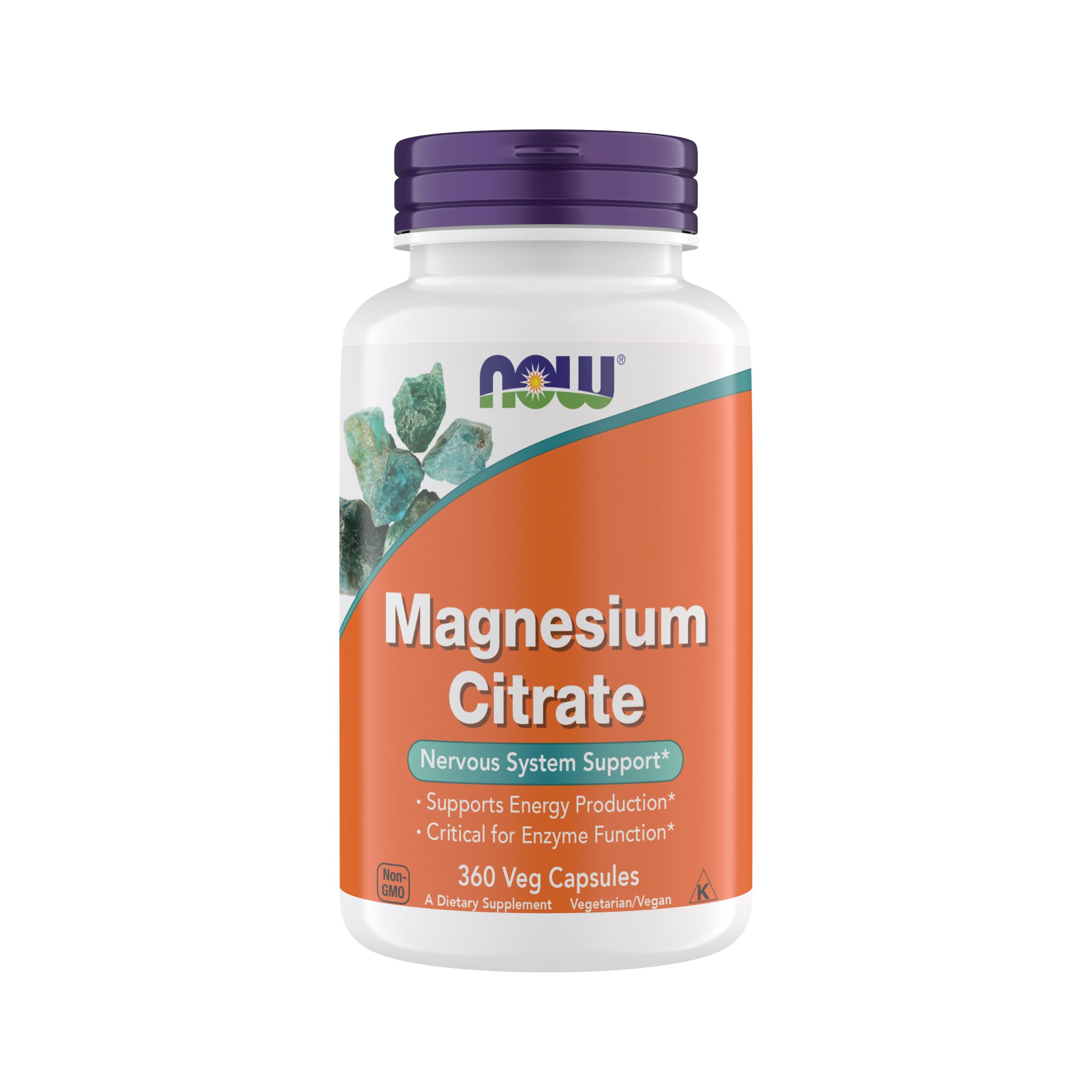 Citrato De Magnesio Supplement Now Foods 360 Cápsulas Vegetarianas - Venta Internacional.