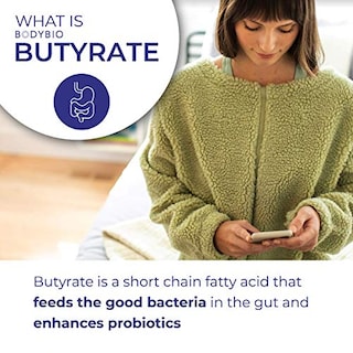 Foto 3 | Suplemento Bodybio Gut Health Butirato + Sodio 60 Cápsulas - Venta Internacional.