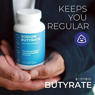 Foto 6 | Suplemento Bodybio Gut Health Butirato + Sodio 60 Cápsulas - Venta Internacional.