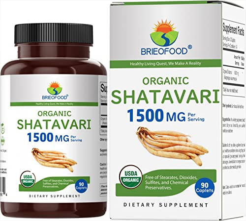 Foto 1 | Suplemento Brieofood Shatavari Organic 1500 Mg 90 Comprimidos - Venta Internacional.