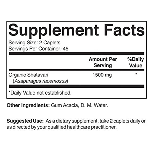 Foto 3 pulgar | Suplemento Brieofood Shatavari Organic 1500 Mg 90 Comprimidos - Venta Internacional.