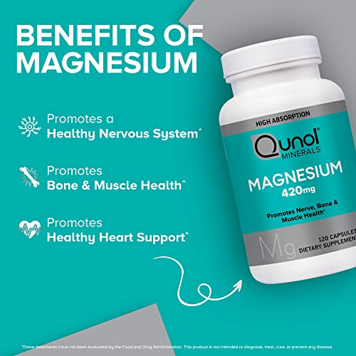 Foto 3 pulgar | Suplemento: Cápsulas De Magnesio Qunol (420 Mg) Para La Salud Ósea (12) - Venta Internacional.