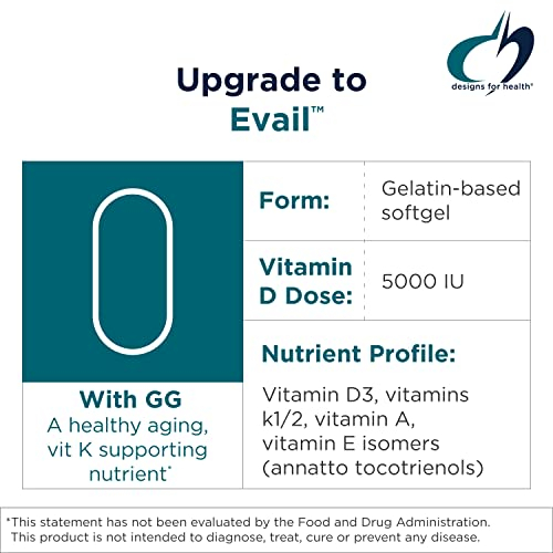 Foto 4 pulgar | Diseños De Suplementos Para Health Adk Evail 5000 Ui Vit D3 - Venta Internacional.