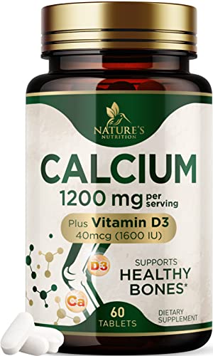 Foto 2 pulgar | Suplemento De Calcio De Nature's Nutrition De 1200 Mg Más Vitamina D3 16 - Venta Internacional.