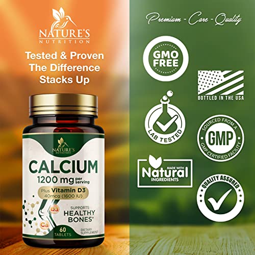 Foto 5 pulgar | Suplemento De Calcio De Nature's Nutrition De 1200 Mg Más Vitamina D3 16 - Venta Internacional.