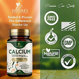 Foto 4 | Suplemento De Calcio De Nature's Nutrition De 1200 Mg Más Vitamina D3 16 - Venta Internacional.
