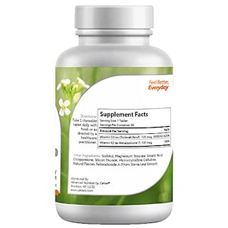Foto 2 | Suplemento Zahler De Vitamina D3 Y K2 Masticable, 5000 Ui, 90 Comprimidos - Venta Internacional.