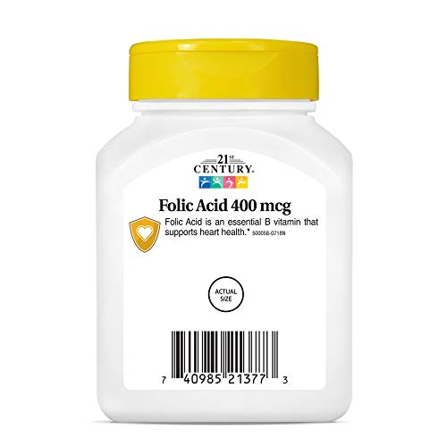 Foto 7 pulgar | Suplemento De Ácido Fólico Del Siglo Xxi, Tabletas De 400 Mcg, 250 Unidades - Venta Internacional.