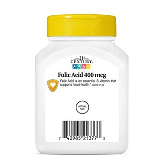 Foto 6 | Suplemento De Ácido Fólico Del Siglo Xxi, Tabletas De 400 Mcg, 250 Unidades - Venta Internacional.