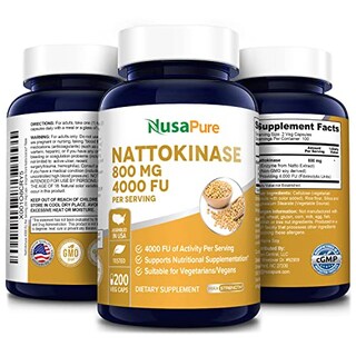 Foto 4 | Suplemento Nusapure Nattokinase 4000 Fu 200 Cápsulas Vegetarianas - Venta Internacional.
