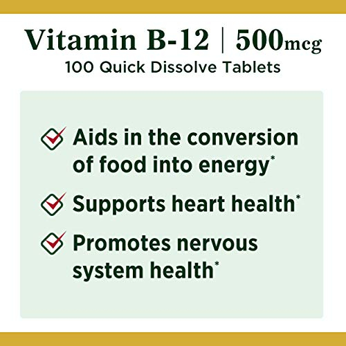 Foto 4 pulgar | Suplemento Nature's Bounty De Vitamina B12, 500 Mcg, Tabletas De 100 Unidades - Venta Internacional.