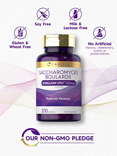Foto 4 | Suplemento Probiótico Carlyle Saccharomyces Boulardii 200 Cápsulas - Venta Internacional.