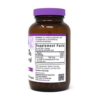 Foto 7 | Suplemento Bluebonnet Nutrition De Vitamina D3, 5000 Ui, 250 G - Venta Internacional.