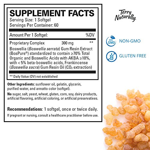 Foto 5 pulgar | Suplemento Terry Naturally Bosmed + Boswellia 60 Cápsulas Blandas - Venta Internacional.
