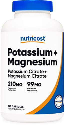 Foto 2 pulgar | Suplemento Nutricost De Potasio 99 Mg De Magnesio Y 210 Mg De Citratos - Venta Internacional.