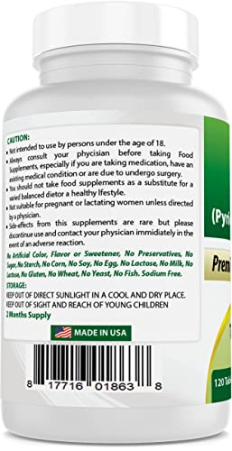 Foto 4 pulgar | Suplemento Best Naturals De Vitamina B6 P5p 100 Mg 120 Comprimidos - Venta Internacional