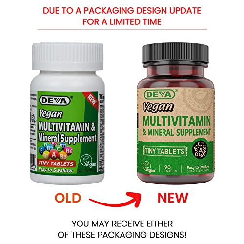 Foto 3 pulgar | Suplemento Multivitamínico Y Mineral Vegano Deva, 90 Comprimidos, 2 Unidades - Venta Internacional.