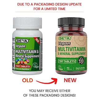 Foto 2 | Suplemento Multivitamínico Y Mineral Vegano Deva, 90 Comprimidos, 2 Unidades - Venta Internacional.