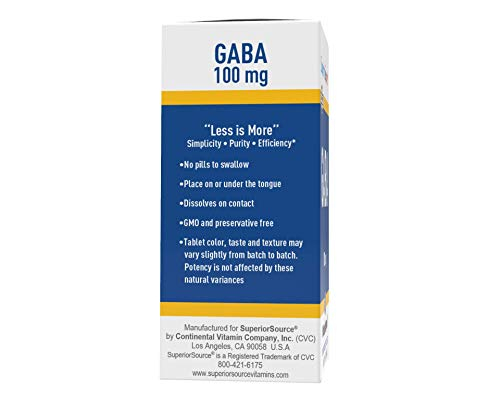 Foto 8 pulgar | Suplemento: Gaba 100 Mg De Gaba, 100 Mg, Tabletas Sublinguales De Superior Source - Venta Internacional.