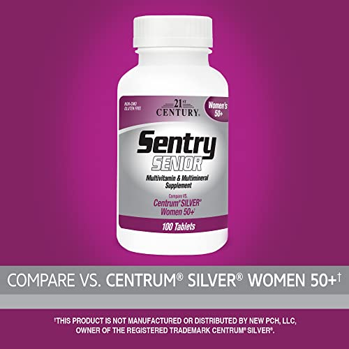 Foto 3 pulgar | Suplemento 21st Century Sentry Senior Women 50+ 100 Comprimidos - Venta Internacional.