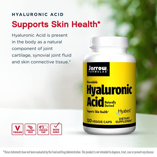 Foto 4 pulgar | Suplemento De Ácido Hialurónico De Jarrow Formulas 60 Mg 120 Cápsulas - Venta Internacional.