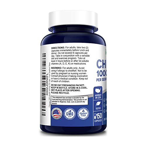 Foto 4 pulgar | Suplemento Nusapure Chitosan 1000 Mg 150 Cápsulas Sin Ogm - Venta Internacional.