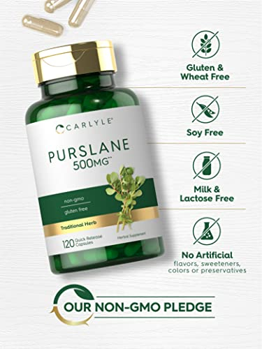 Foto 5 pulgar | Suplemento Carlyle Purslane 500 Mg 120 Cápsulas - Venta Internacional.