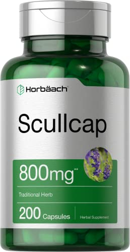 Foto 1 | Suplemento Horbaach Scullcap En Cápsulas De 800 Mg, 200 Unidades - Venta Internacional.