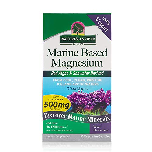 Foto 2 pulgar | Suplemento De 500 Mg De Magnesio De Base Marina De Nature's Answer - Venta Internacional.