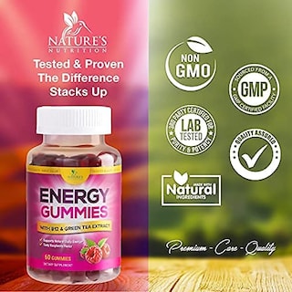 Foto 3 | Energy Gummies Nature's Nutrition, Vitamina B12, Té Verde, 60 - Venta Internacional.