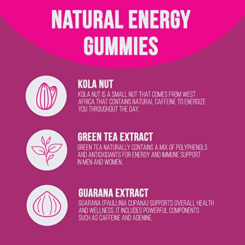 Foto 5 pulgar | Energy Gummies Nature's Nutrition, Vitamina B12, Té Verde, 60 - Venta Internacional.