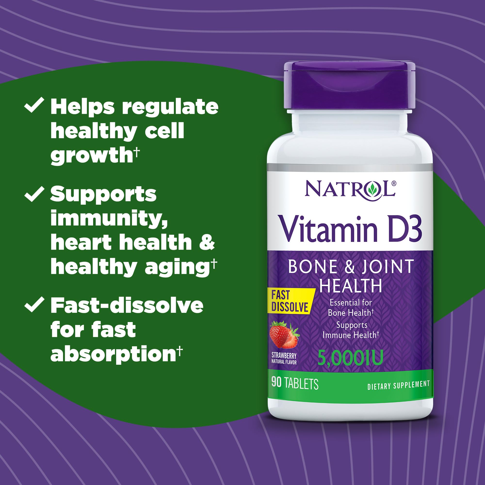 Foto 4 pulgar | Vitamina D3 Natrol Immune Health 5000 Ui De Disolución Rápida - Venta Internacional.