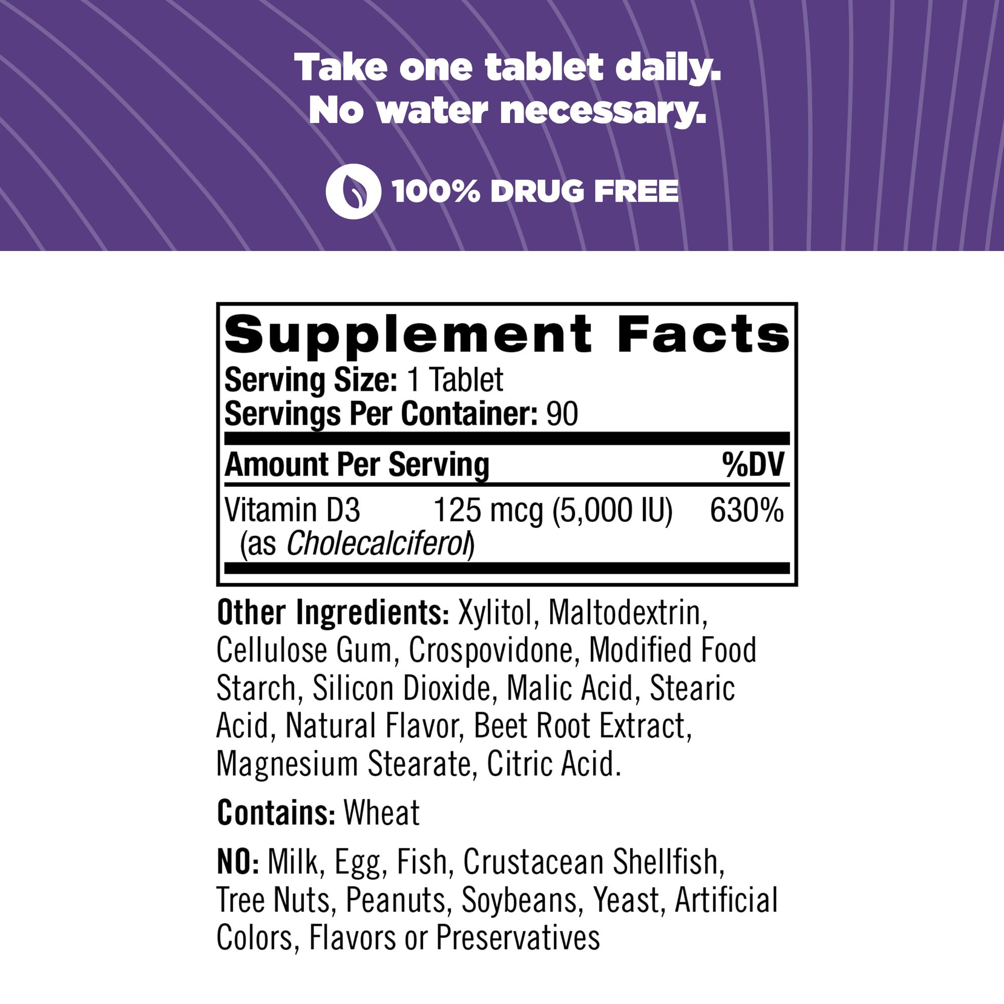 Foto 5 pulgar | Vitamina D3 Natrol Immune Health 5000 Ui De Disolución Rápida - Venta Internacional.