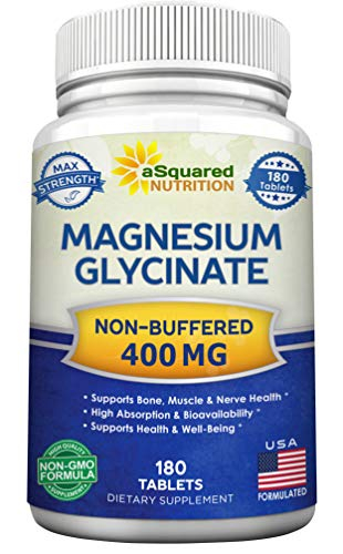 Foto 2 pulgar | Suplemento De Glicinato De Magnesio De Squared Nutrition 400 Mg - Venta Internacional.