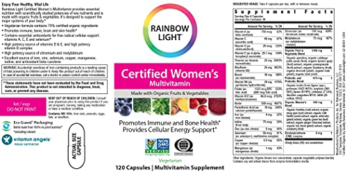 Foto 4 pulgar | Suplemento Multivitamínico Rainbow Light Para Mujeres 120 Cápsulas - Venta Internacional.