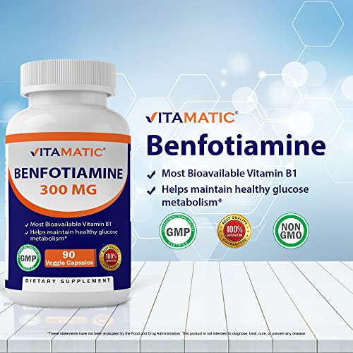 Foto 4 pulgar | Suplemento Vitamínico De Benfotiamina 300 Mg, 90 Cápsulas Vegetarianas - Venta Internacional.